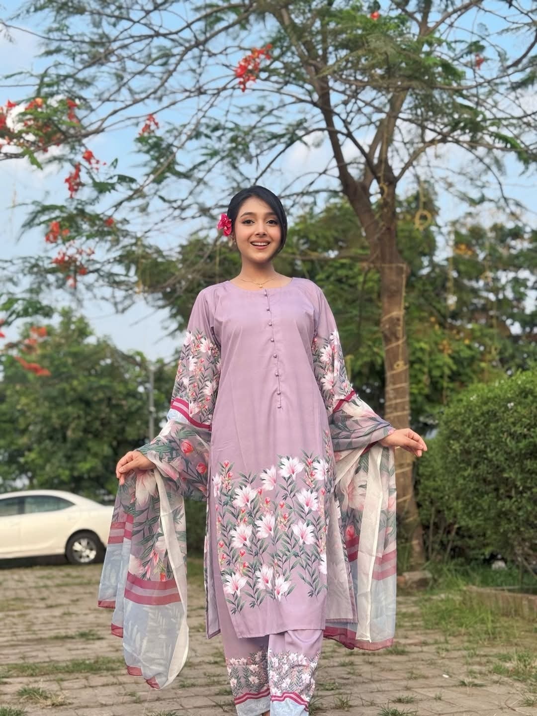 Digital printed three piece