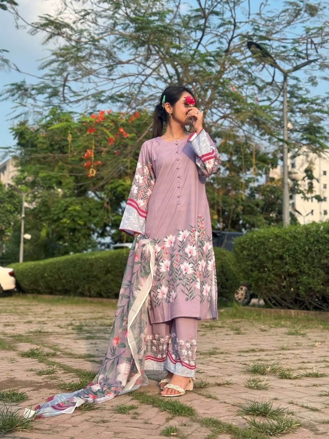 Digital printed three piece