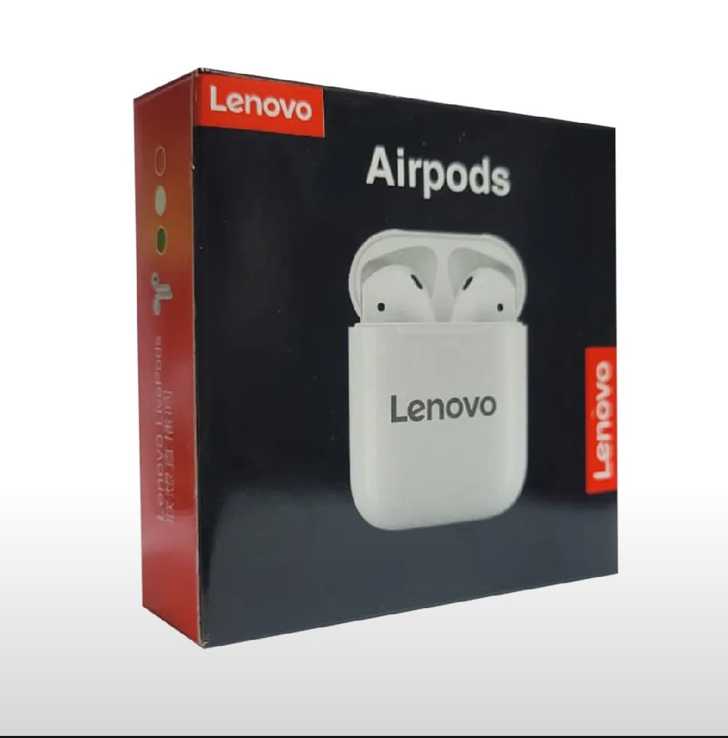 Lenovo Wireless Bluetooth AirPods – Touch Control | Charging Case | High-Quality Sound