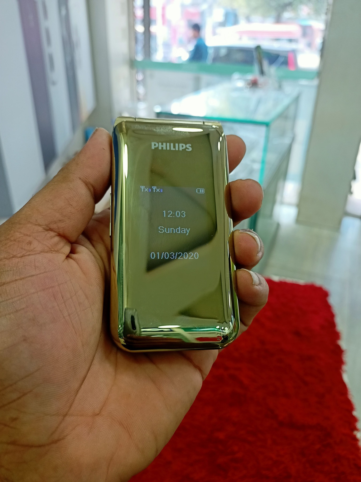 Philips E218L button phone