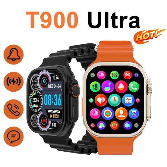 T900 Ultra Smart Watch 2.3″ HD Screen Waterproof Bluetooth Calling Pedometer Heart Rate Blood Pressure Sleep Sports Watch for iPhone & Andriod Phone