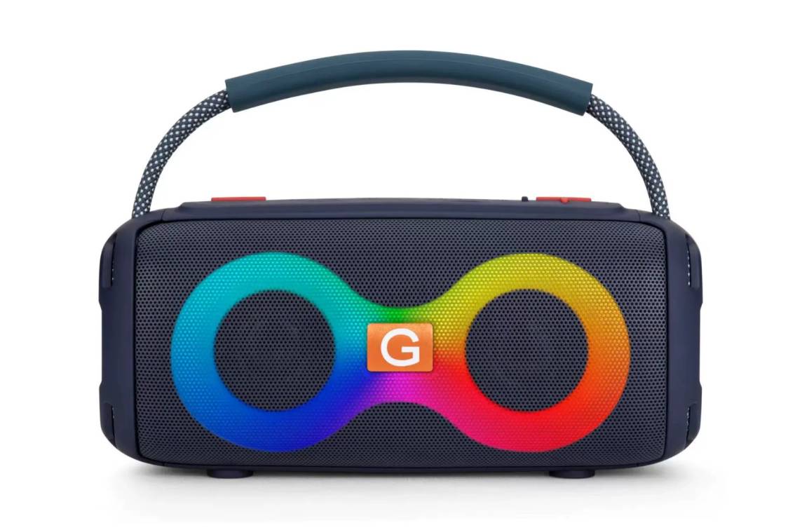 Bluetooth Speaker, G-Bass RGB Wireless Bluetooth Speaker – Portable, Powerful Sound with LED Light Show