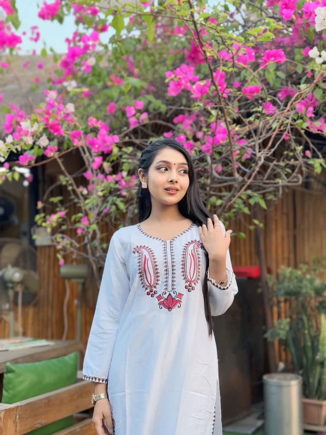Embroidered cotton two piece set Bangladesh