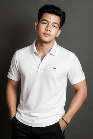 Tommy Hilfiger Relaxed Fit Polo Shirt (Men’s) – White Edition