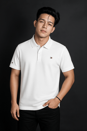 Tommy Hilfiger Relaxed Fit Polo Shirt (Men’s) – White Edition