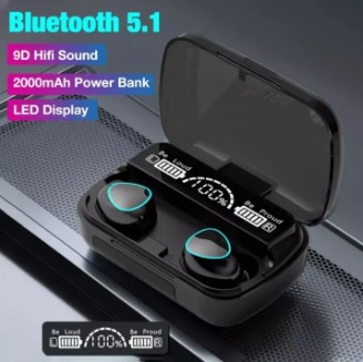 M10 TWS Earbuds 2500mAh Charging Box Bluetooth-compatible Stereo Waterproof