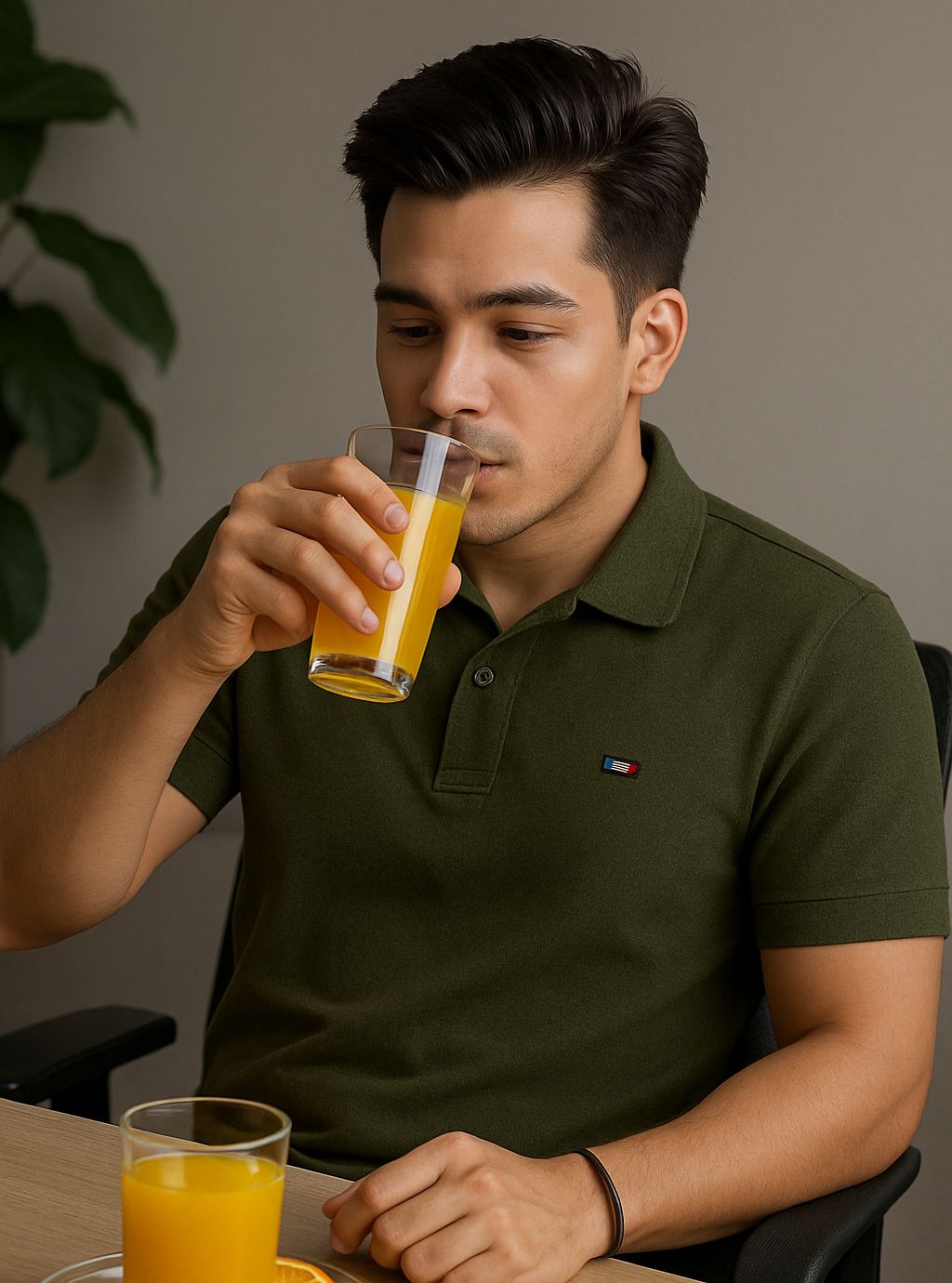 Tommy Hilfiger Relaxed Fit Polo Shirt (Men’s) –Dark olive Edition
