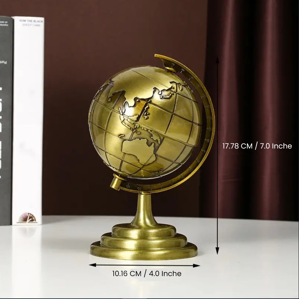 Golden globe decoration