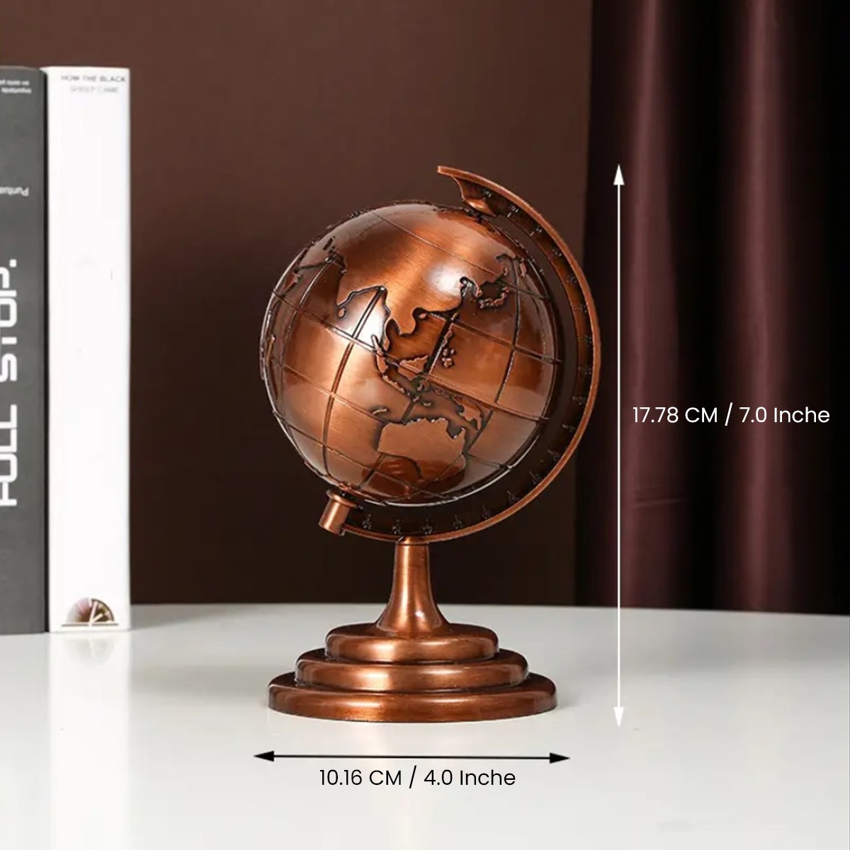 Golden globe decoration