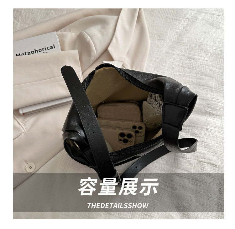 Chinese PU Leather Tote bag | high-grade simple commuter | underarm bag | large capacity shoulder bag (SKU:CS2958)