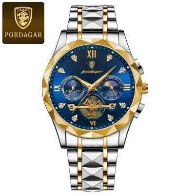 ??Poedagar Watch Original ছেলেদের ঘড়ি এক্সট্রা ব্যাটারি গিফট বক্স সহ (অরিজিনাল বাটারফ্লাই লক)??