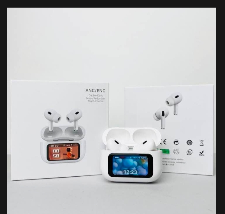 Airpods A9 Pro Touch Screen Display with ANC ENC TWS Earbuds