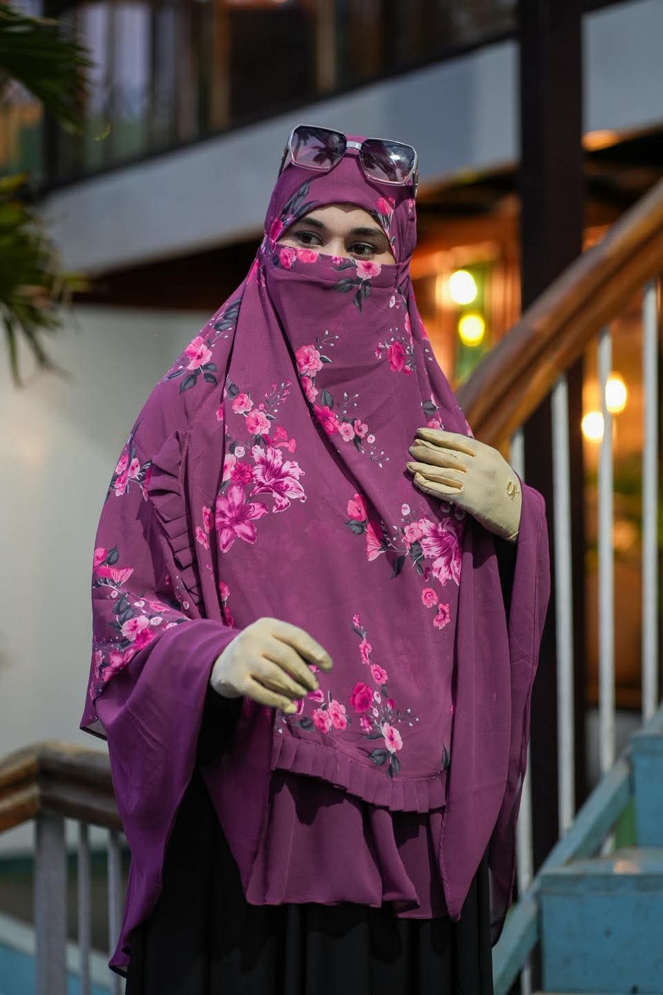 জর্জেট টু পার্ট হিজাব