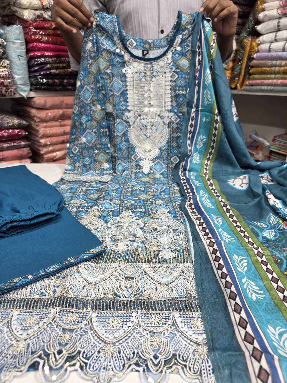 Stylish Stitched Cotton Dress