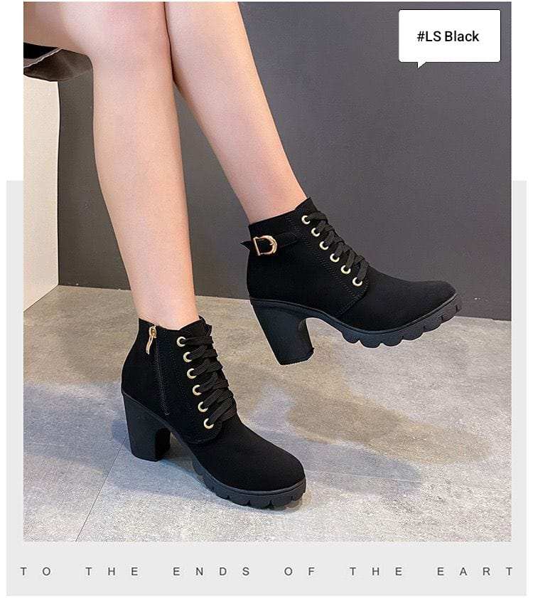 Thick Sole Comfort Boots