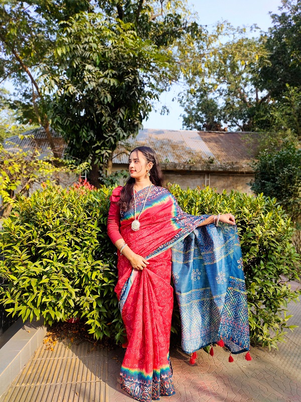 Digital print saree