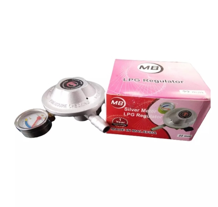 MB Silver Low Pressure LPG Gas Regulator, 22mm. #10503#590 # 1