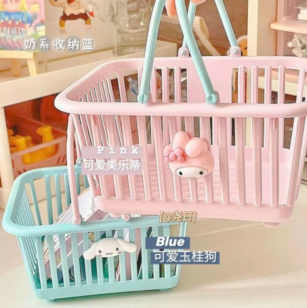 Cute colour storage Basket with 3d cartoon