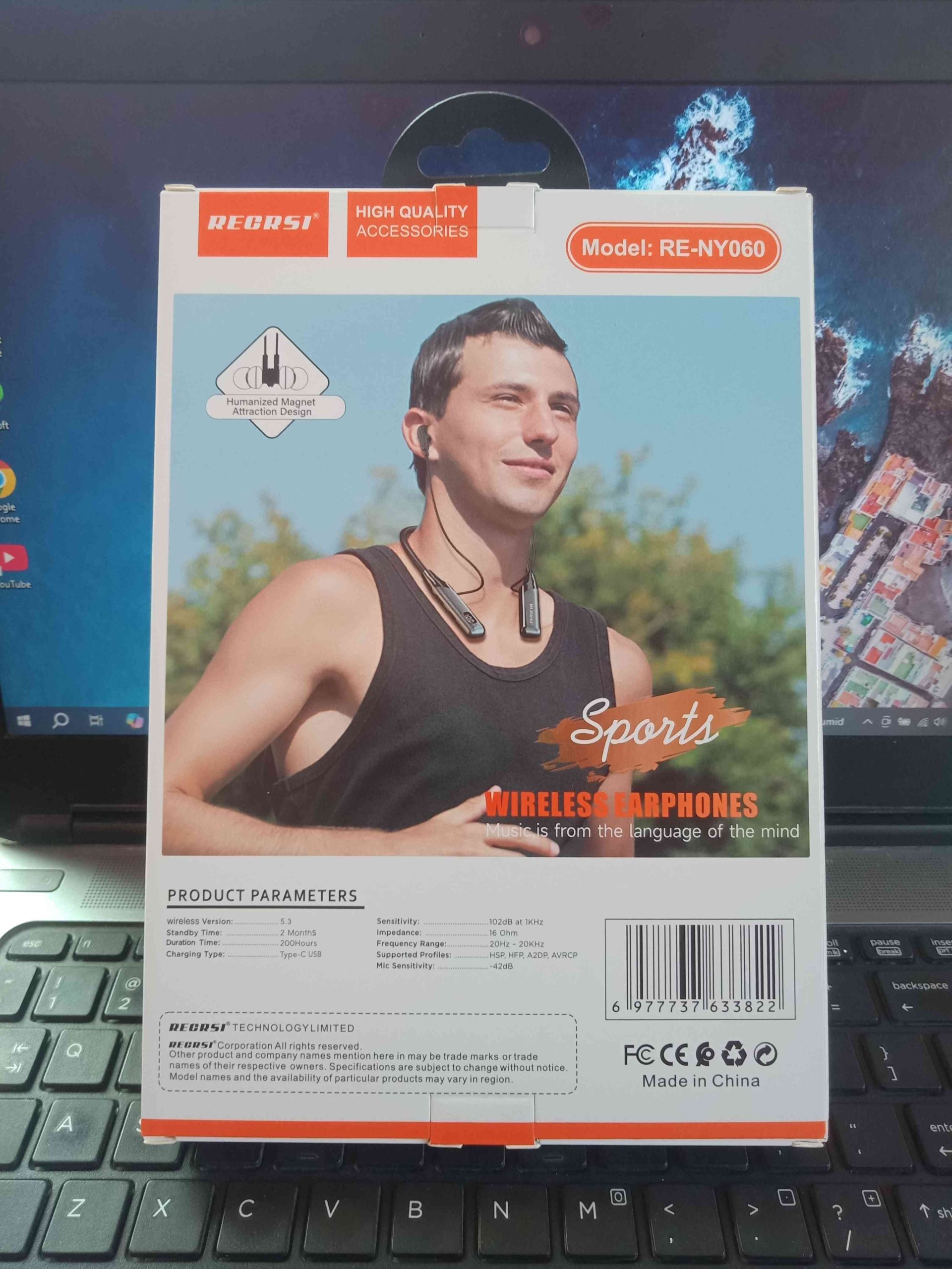 Recrsi RE-NY060 200 Hours Bluetooth Neckband