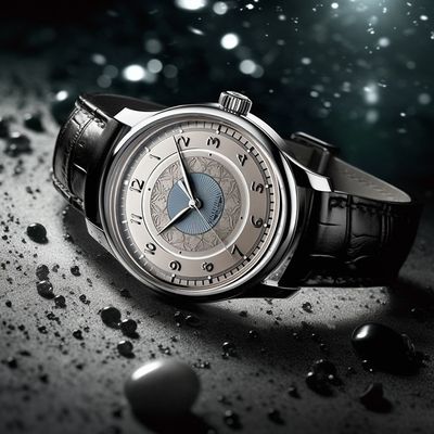 Official Premium Watch Men’s Quartz Watch Classic Fashion Waterproof (Silver)