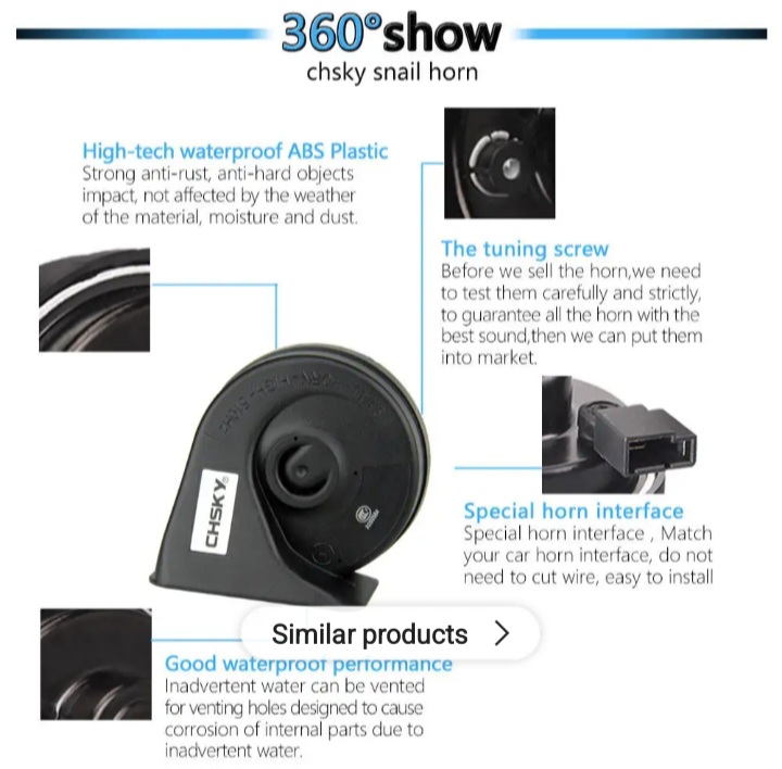 Chsky 12V car horn