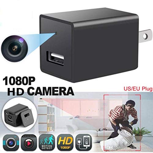 Plastic Black Safetynet Wifi Hidden Charger Camera USB Wall Charger Adapter