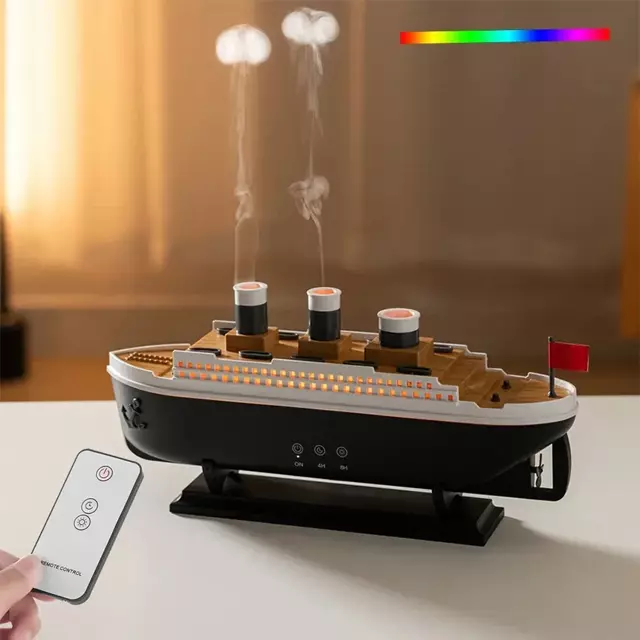Play Video Play Video Aroma Diffuser Ship Cool Mist Humidifier with Remote Control