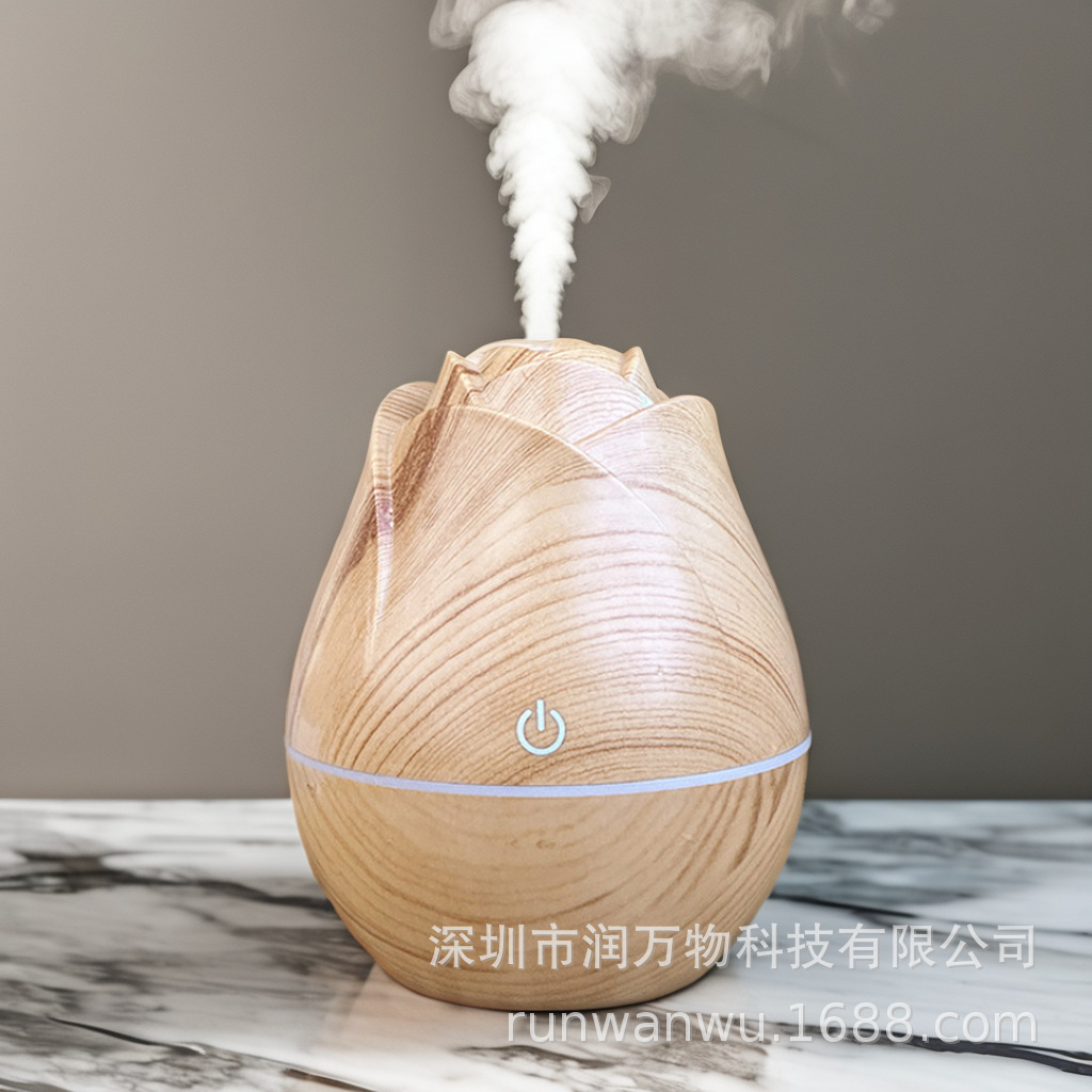 Air Humidifier Mini Night Light Portable Mist Sprayer USB Electric Air Humidifier 200ML Cool Water Mist Maker with Warm Night Light With 2 Working Modes for Home Office Car
