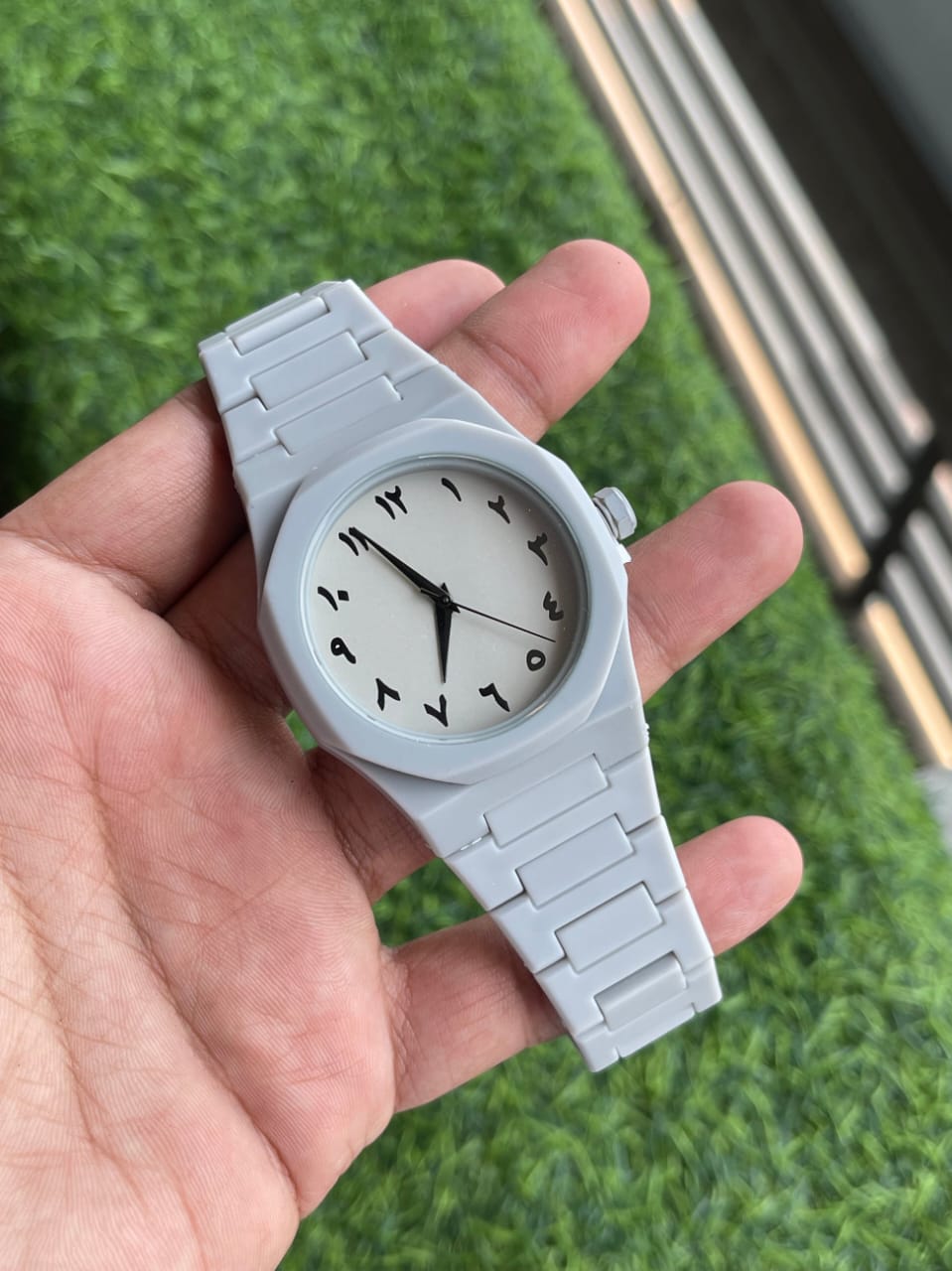 Black Arabic Aura Watch High Quality Sicon Fiverr Body