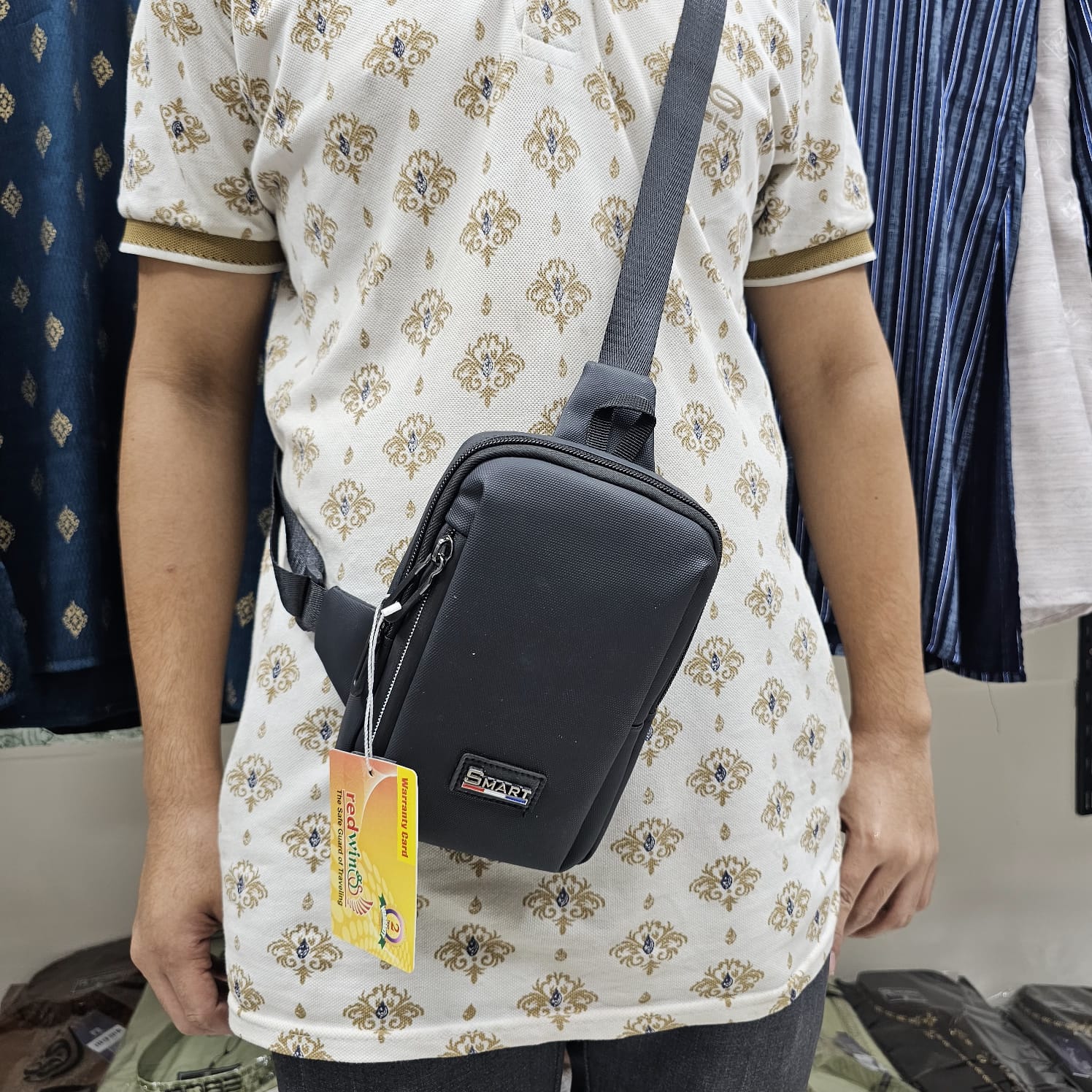 Square Men Bags Fashion Solid Color Zipper Canvas Crossbody Bag All-match Simple Phone Bag Lady #6323 # 490