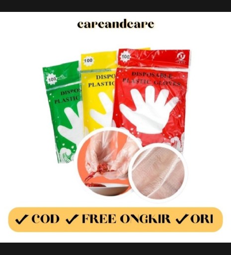 100Pcs- 1 packet/100Pcs 1 Packet One Time Hand Gloves Poly