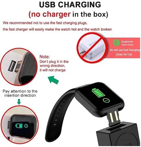 D20 Bluetooth Smart Watches Waterproof Sport Fitness Tracker Smart Bracelet