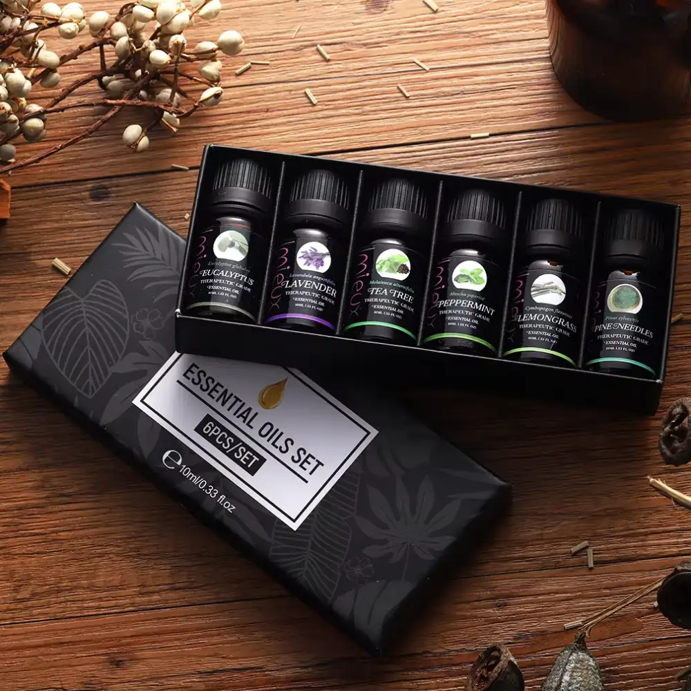 Pure Essential Oil For Humidifier Fragrance Aroma Diffuser (6pcs Package)