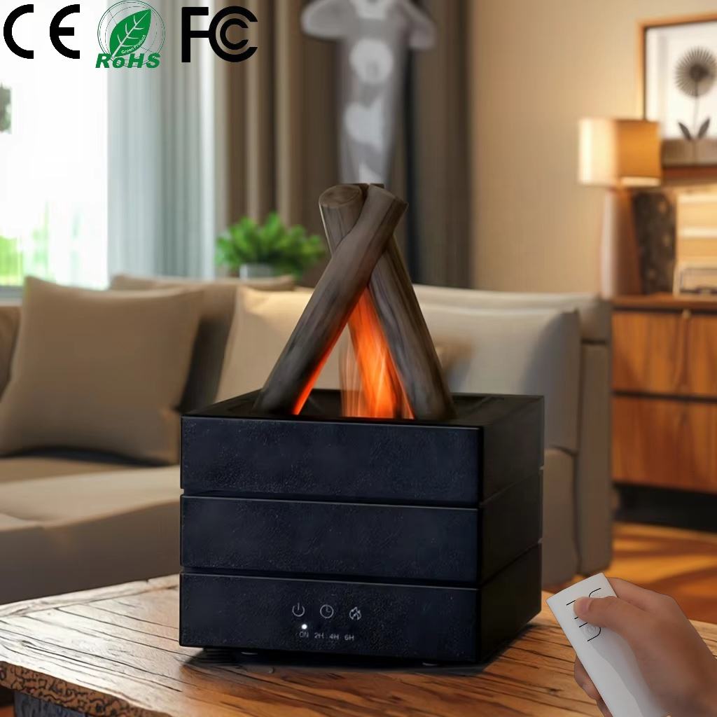 Api perapian udara penyebar Aroma minyak esensial USB pribadi Desktop bebas bising dingin pelembap udara untuk rumah kantor hadiah