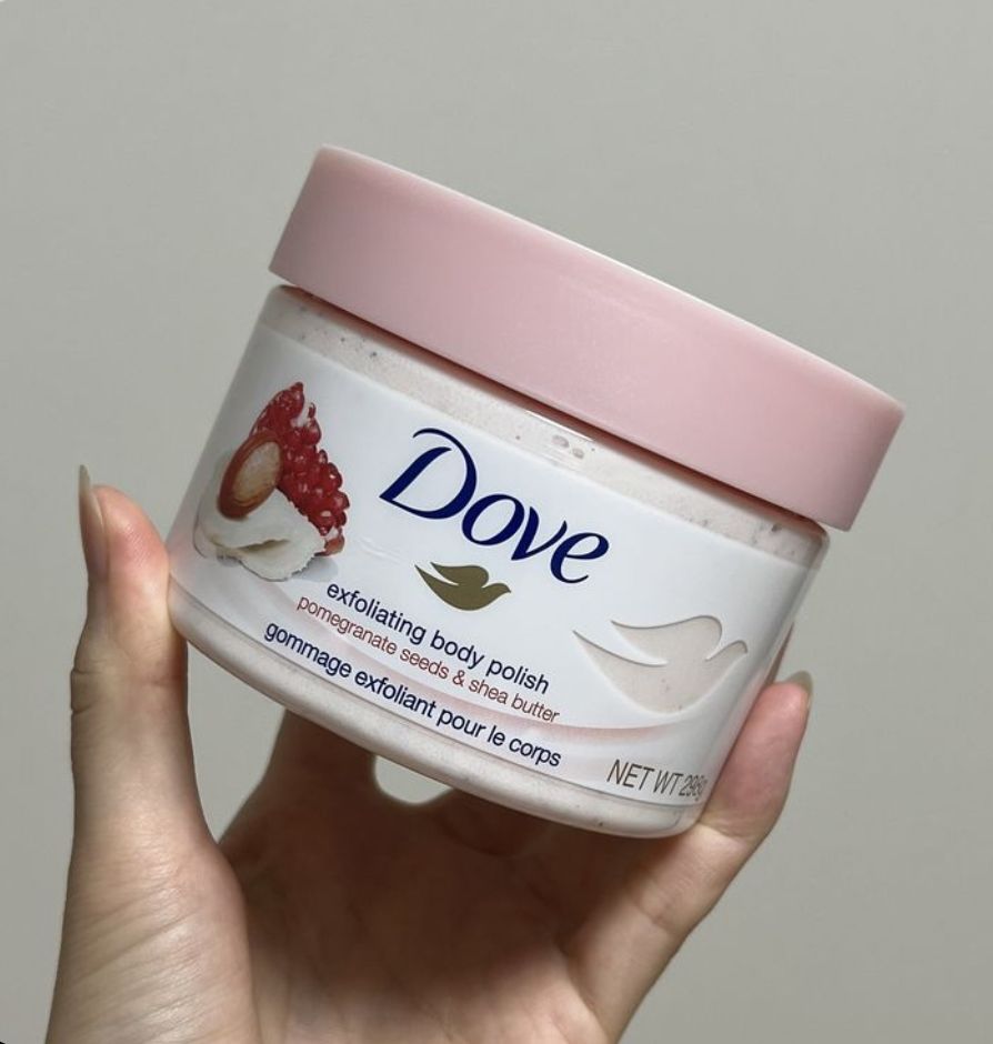 Dove body scrub