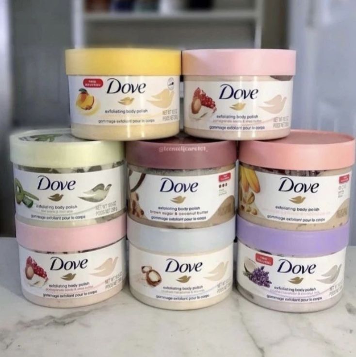 Dove body scrub