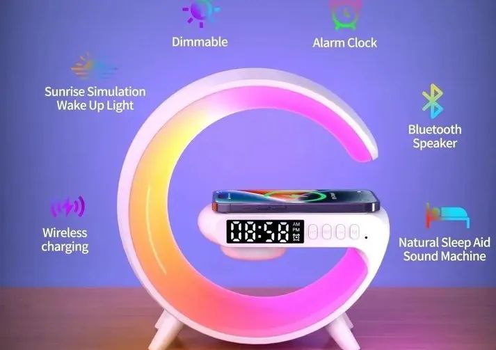 G63 Atmosphere RGB Light Bluetooth Speaker With Wireless Charging