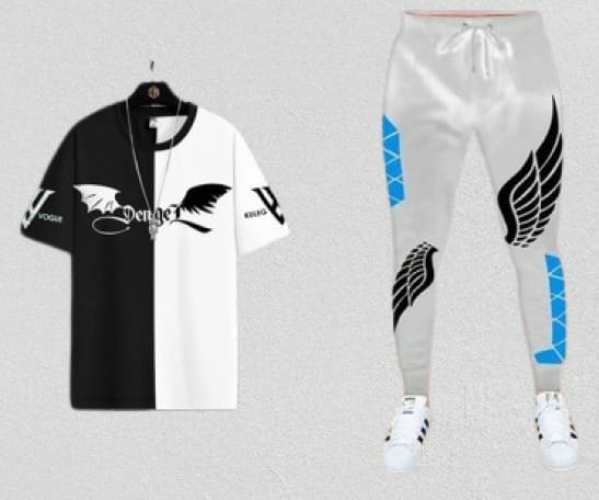 Premium Quality Stylist Printed Half Sleeve T-Shirt & Full pant ( Set )for Men sb10510