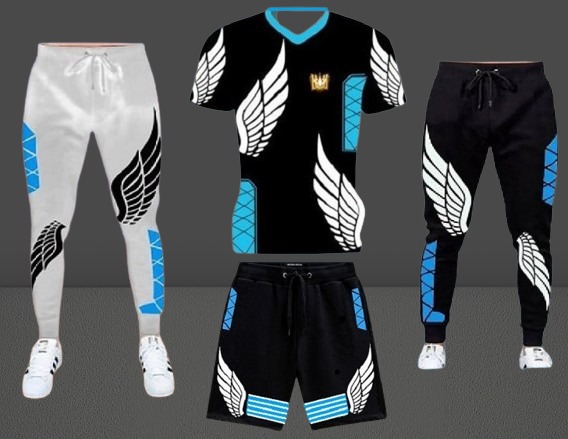 Stylist Printed Half Sleeve T-Shirt & pant 4 pics Set sb10942