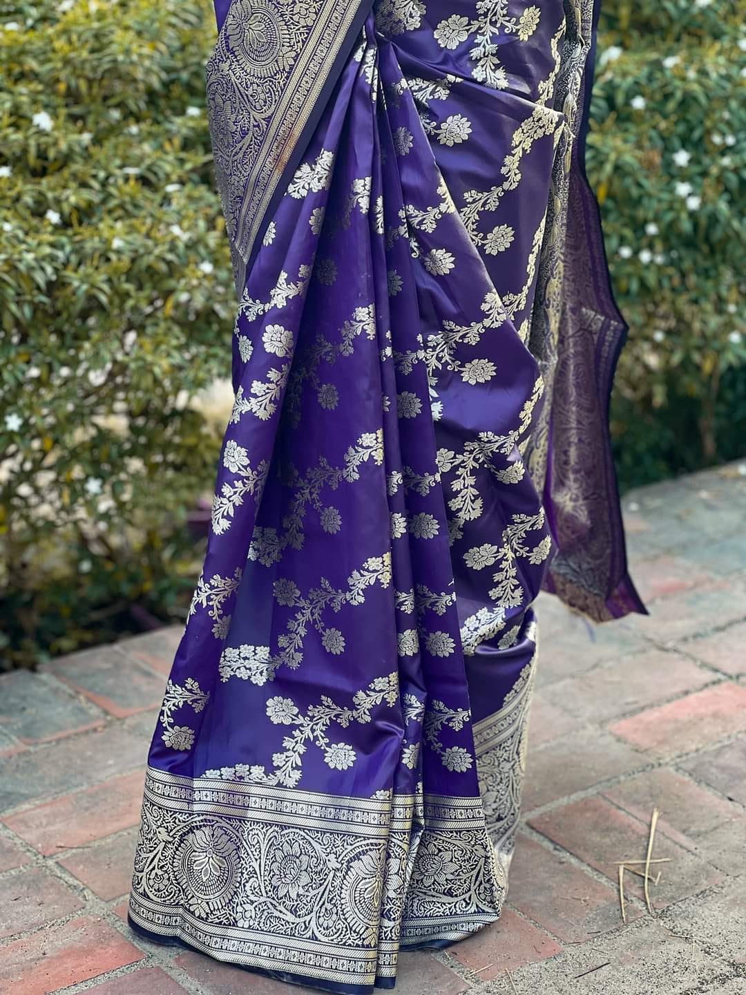 Soft silk katan sharee