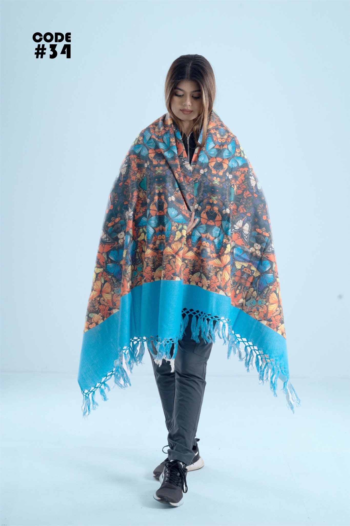 Digital Print Wollen Shawl উলেন শাল ডিজিটাল প্রিন্ট সহ