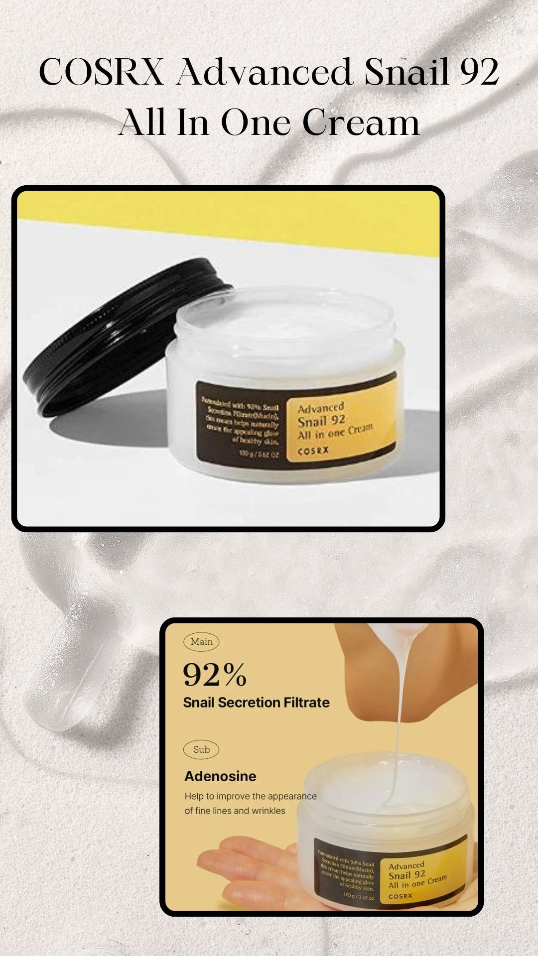 Cosrx snail all in one cream