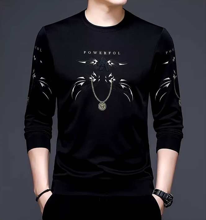 Trendy Printed Full Sleeve T-Shirt for Men