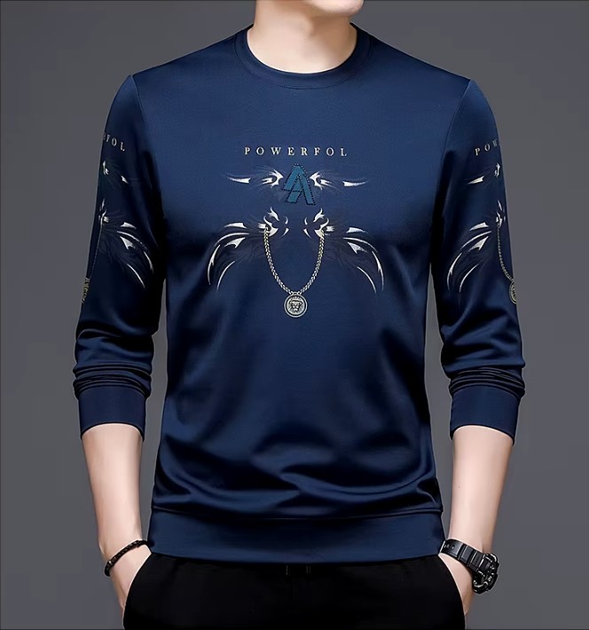 Trendy Printed Full Sleeve T-Shirt for Men