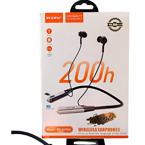 Recrsi RE-NY060 200 Hours Type-c Bluetooth Neckband