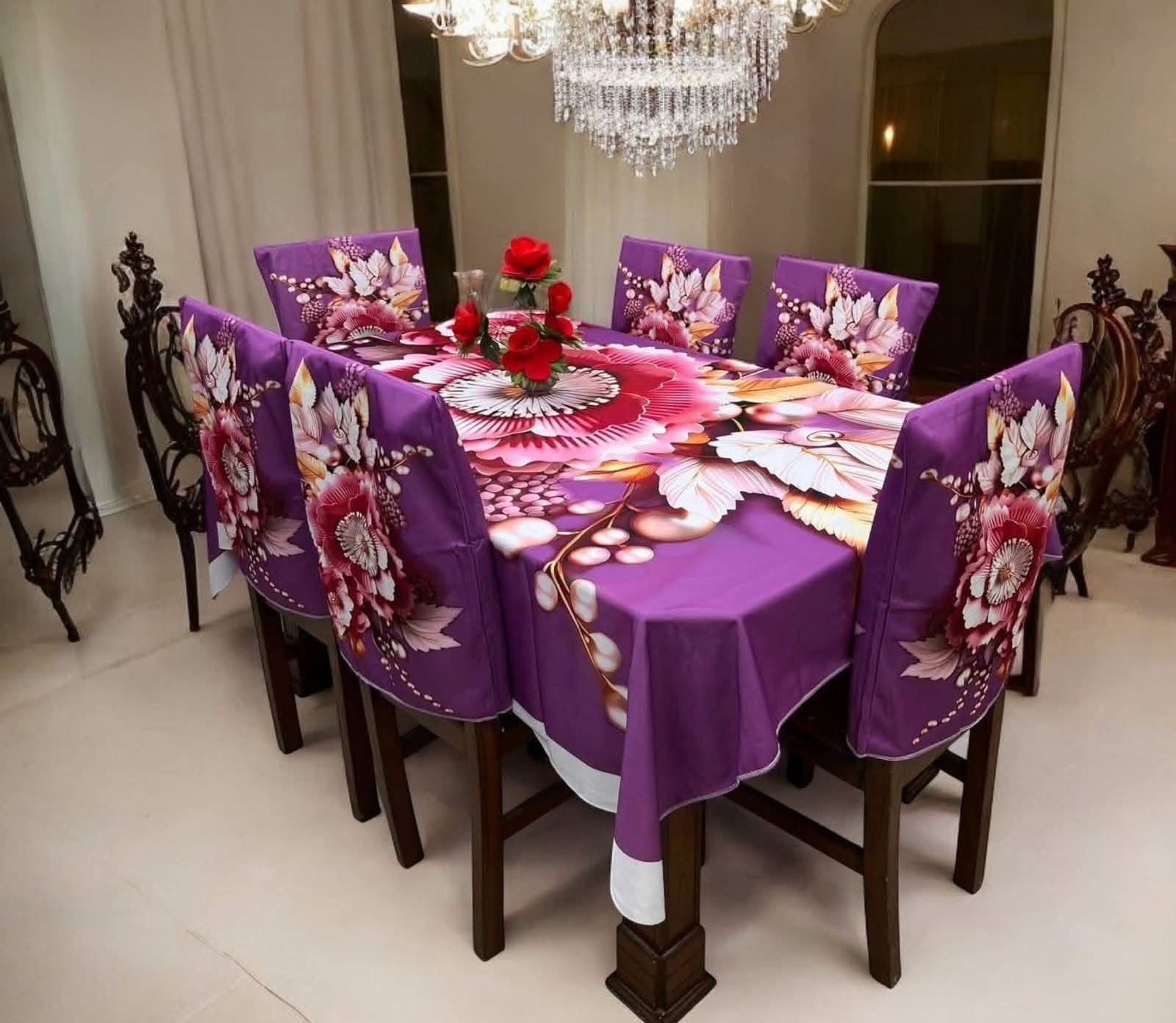 Dining table clothe mat (3D print-7pcs set)