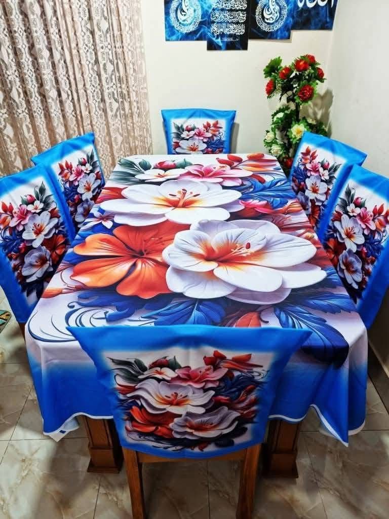 Dining table clothe mat (3D print-7pcs set)