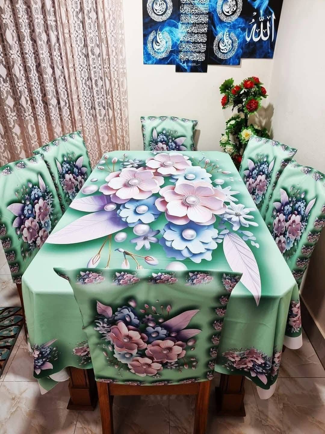 Dining table clothe mat (3D print-7pcs set)