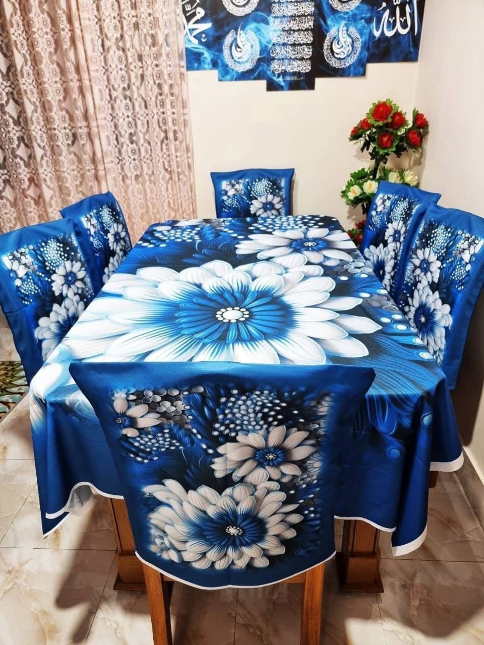 Dining table clothe mat (3D print-7pcs set)