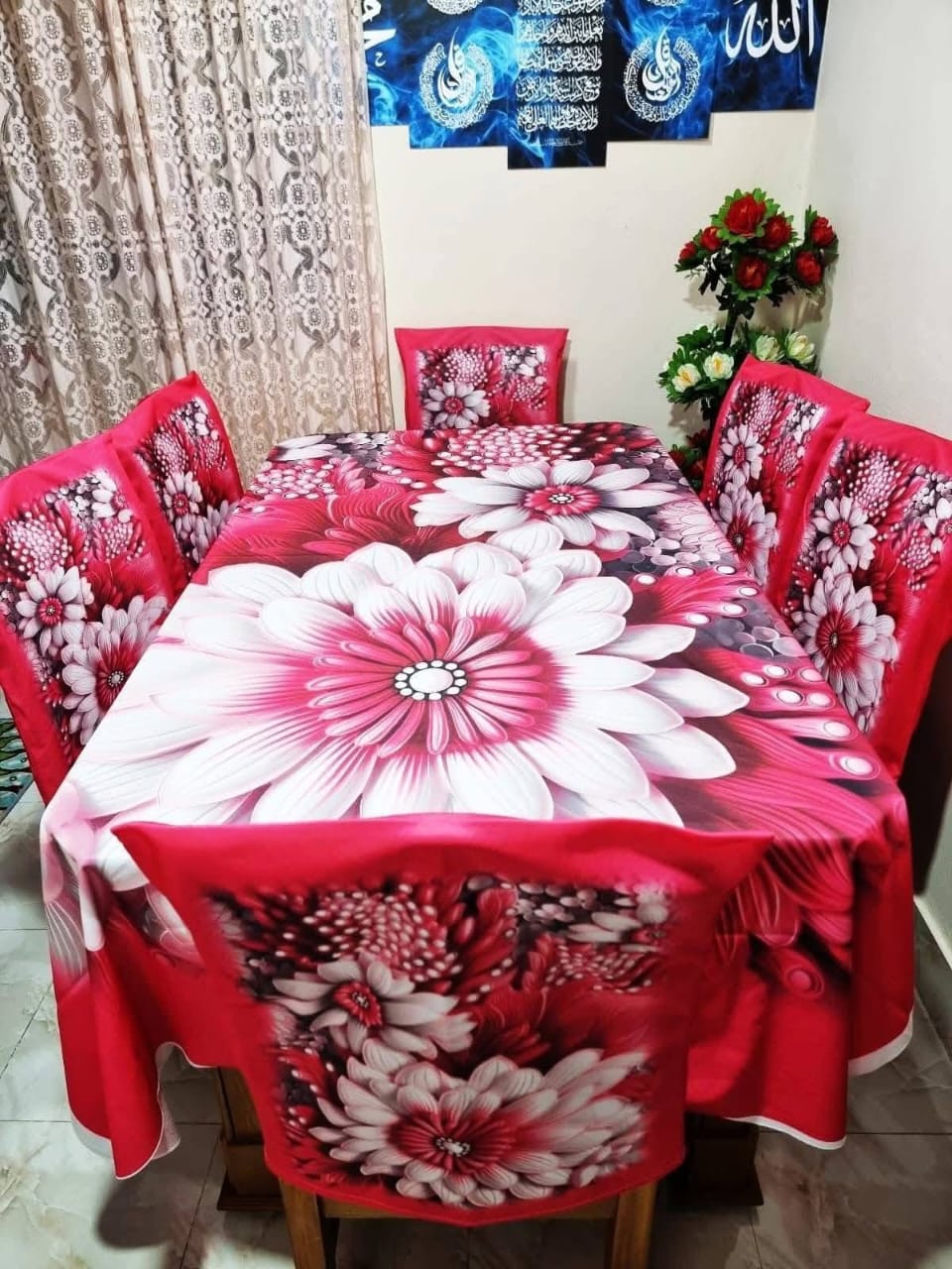 Dining table clothe mat (3D print-7pcs set)